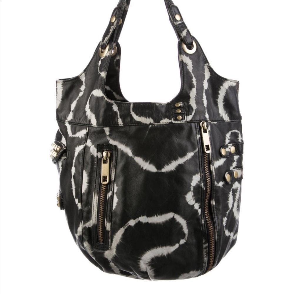 Rebecca Minkoff tie dye leather hobo handbag